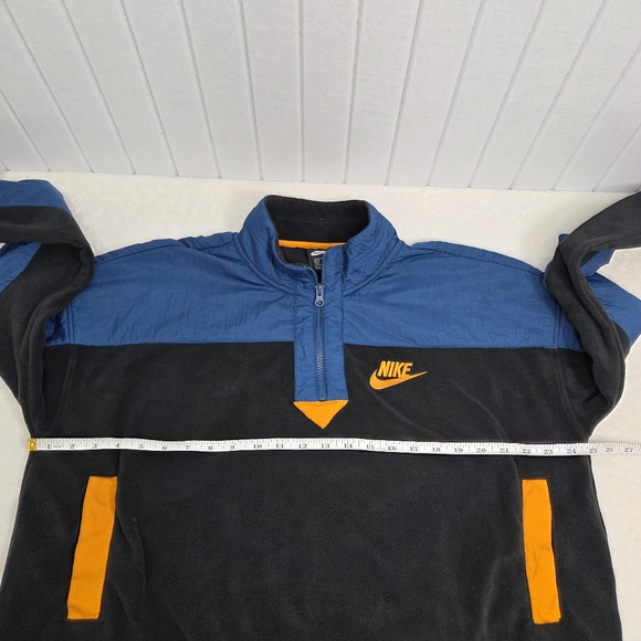 Nike Blue And Orange Polar Fleece Half Zip Sweatshirt Half zip Size XL - Picture 5 of 14